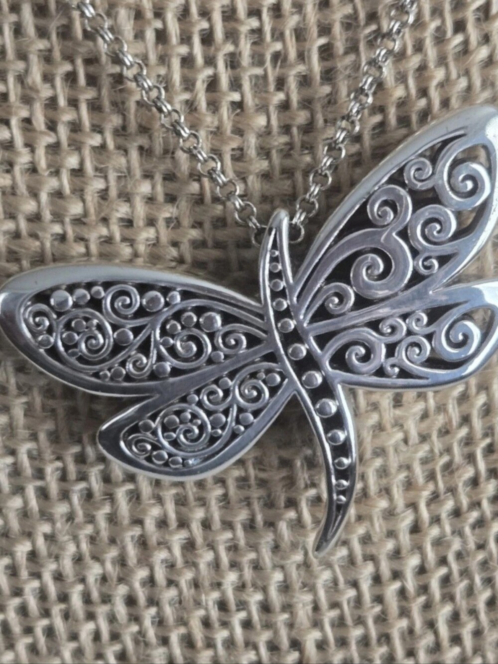 Brighton Solstice Dragonfly Necklace JL8531 Retired MSRP $58 - Picture 4 of 9